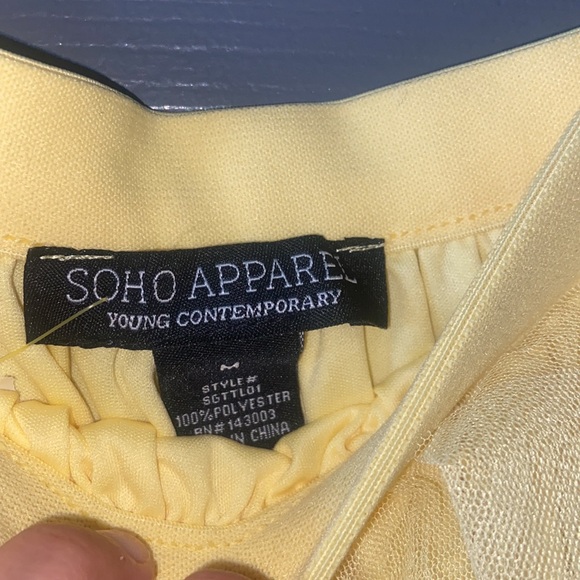 Soho Apparel yellow tule skirt - Picture 3 of 3